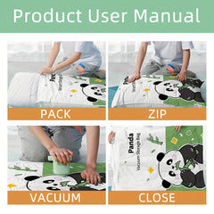 6pcs Vacuum Storage Bag Bedroom Space Saving Quilt Blanket Clothes Sealing Bag