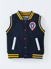 Baby Boys Hot Air Balloon Embroidered Vest for Autumn