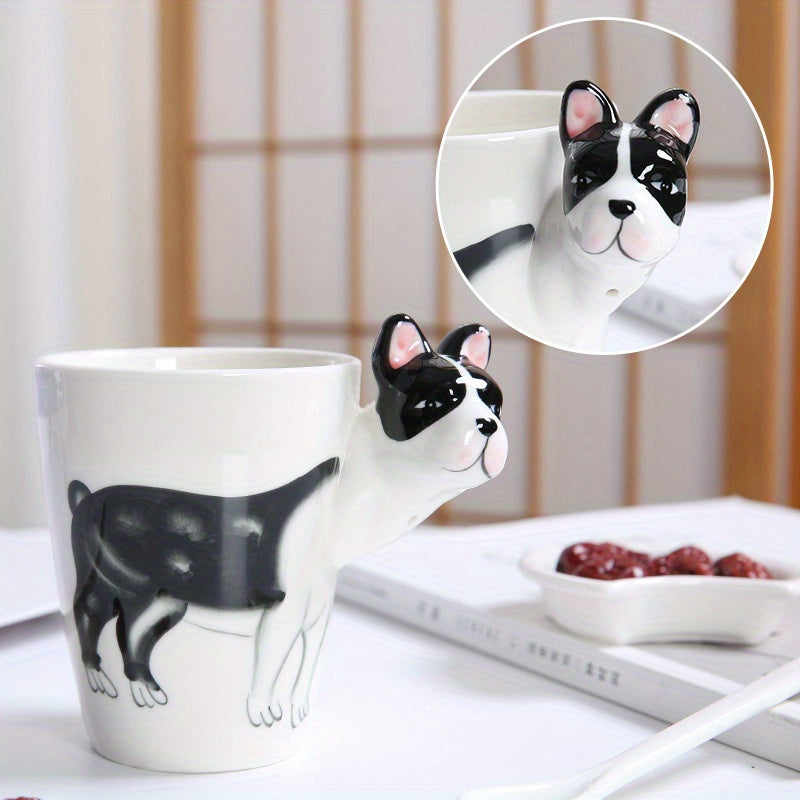 1PC Ceramic Animal Coffee Mug With 3D Handle 450ml Hand Painted