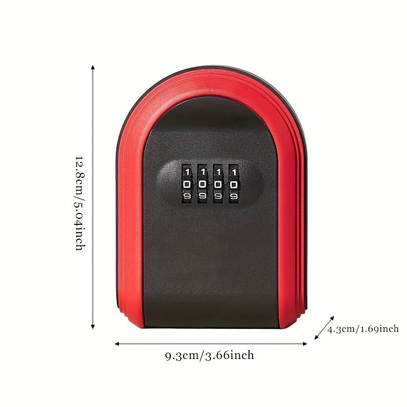 Plastic Key Box Combo Lock Key Storage w/ Installation Accessories