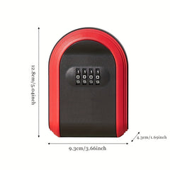 Plastic Key Box Combo Lock Key Storage w/ Installation Accessories
