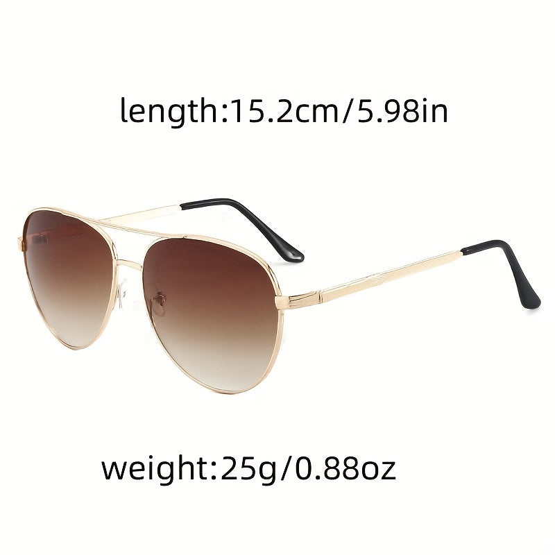 Aviator Sunglasses Anti Glare Metal Gradient UV400