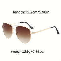 Aviator Sunglasses Anti Glare Metal Gradient UV400