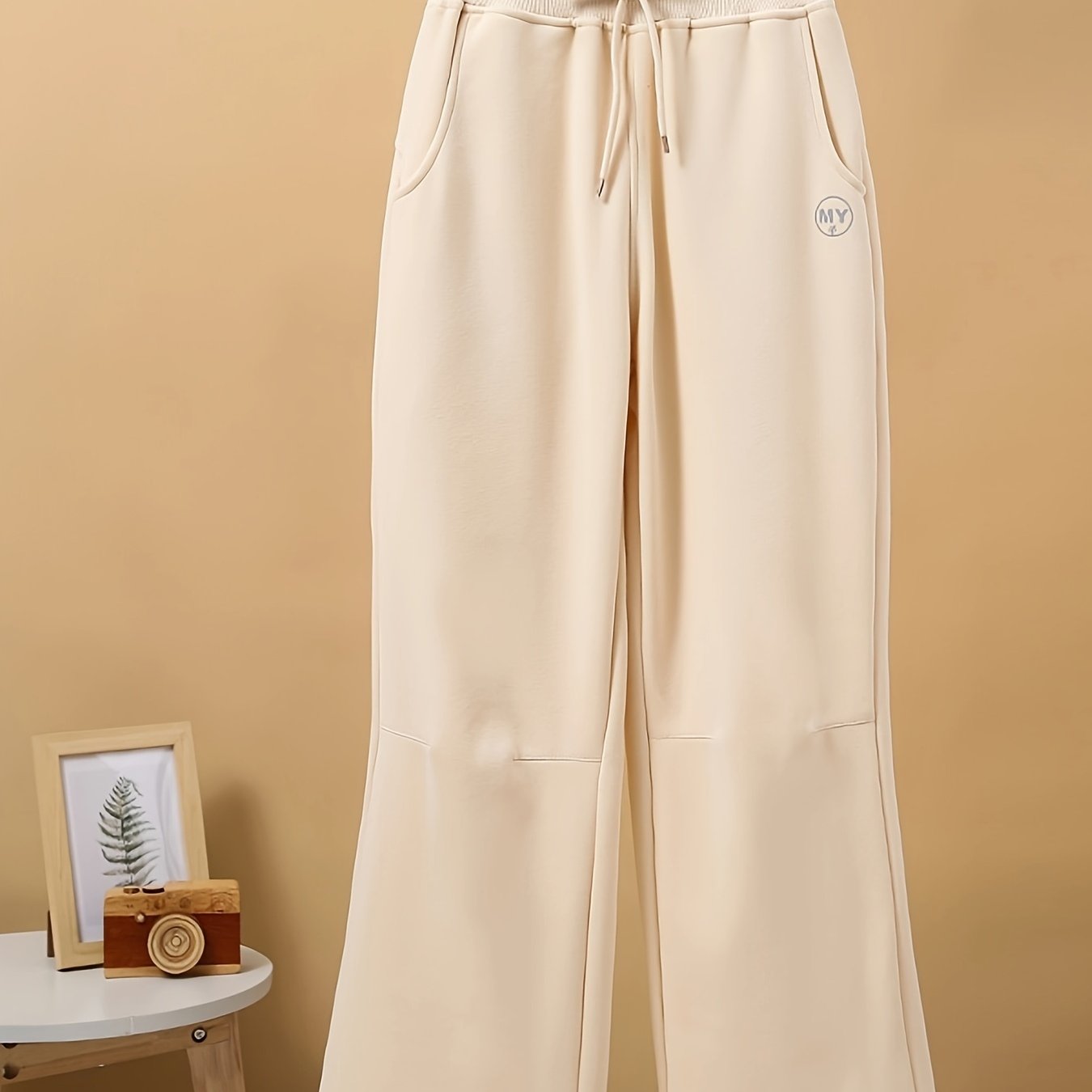 Thick Drawstring Pants Comfy Loose Sweatpants for Fall & Winter