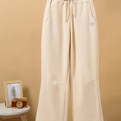 Thick Drawstring Pants Comfy Loose Sweatpants for Fall & Winter