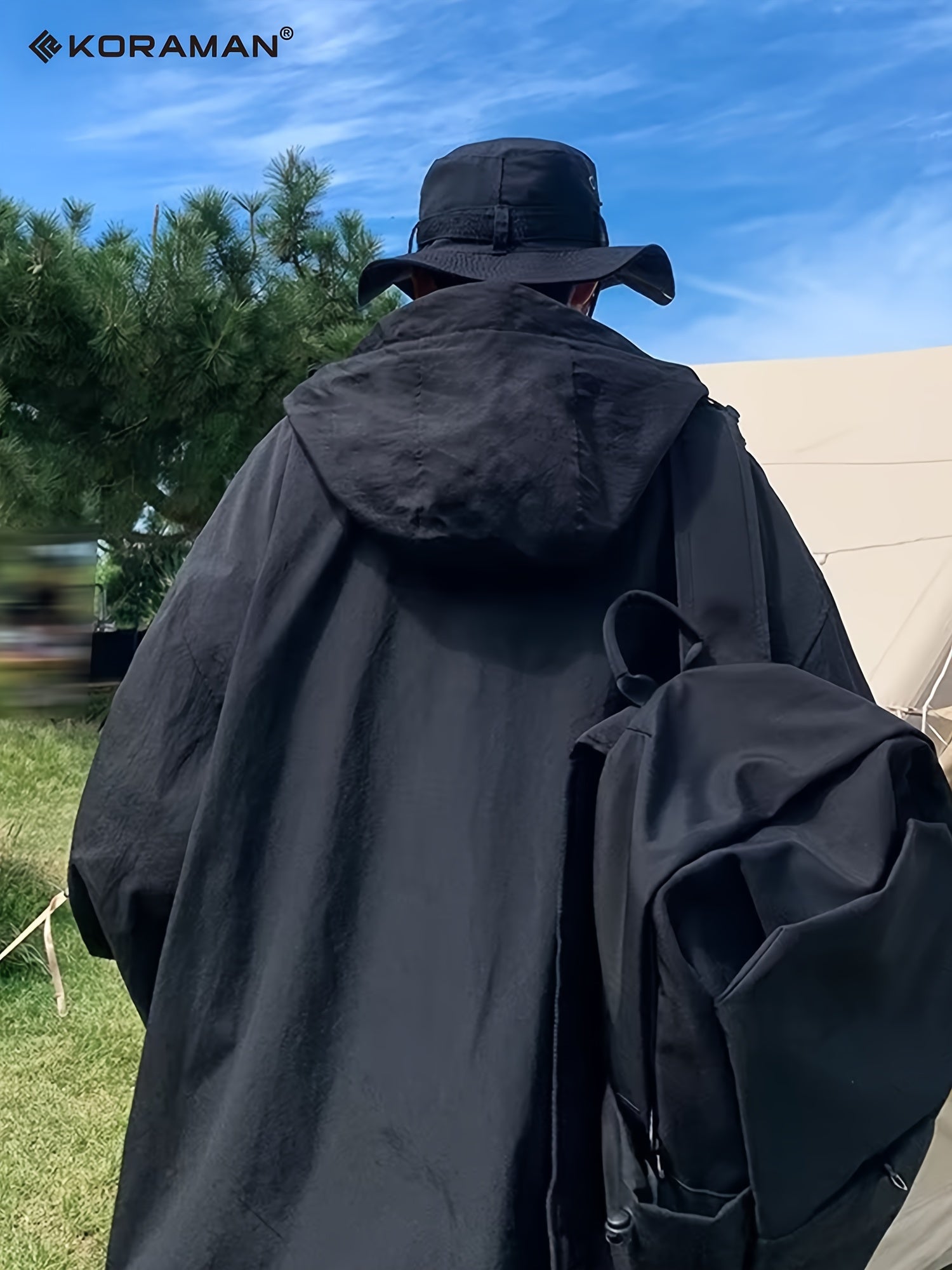 Men's Hooded Jacket Waterproof & Windproof Streetwear