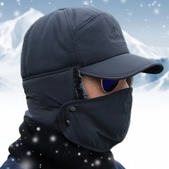 Velvet Trapper Hat Outdoor Windproof Warm Hat