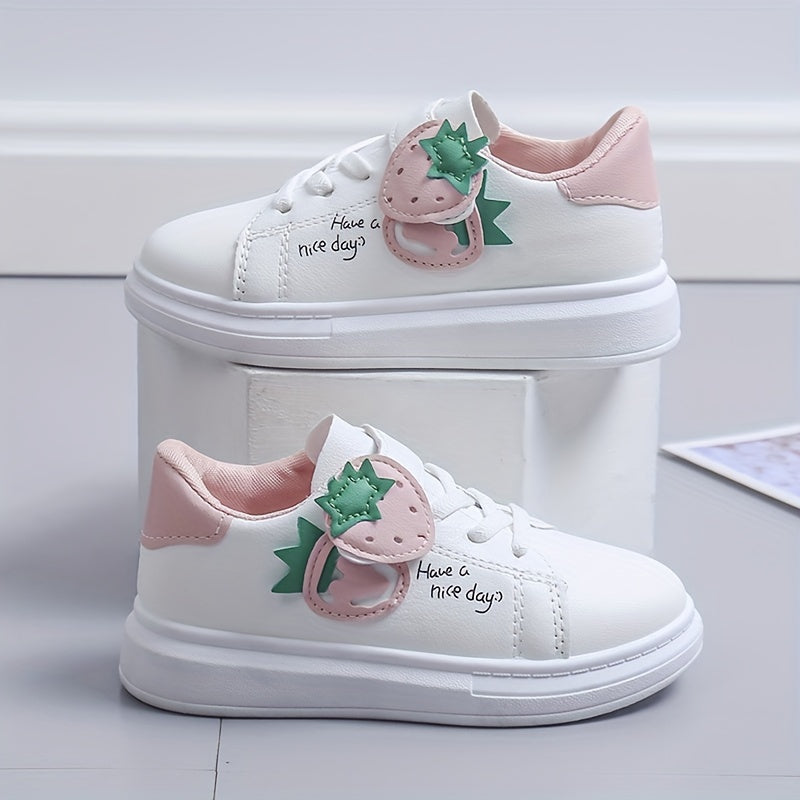 Girl's Solid Skate Shoes Comfy Non Slip Stree Style Sneakers
