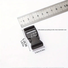 4pcs Dual Adjustable No Seam Clip Snaps Nylon Strap Plastic Buckle