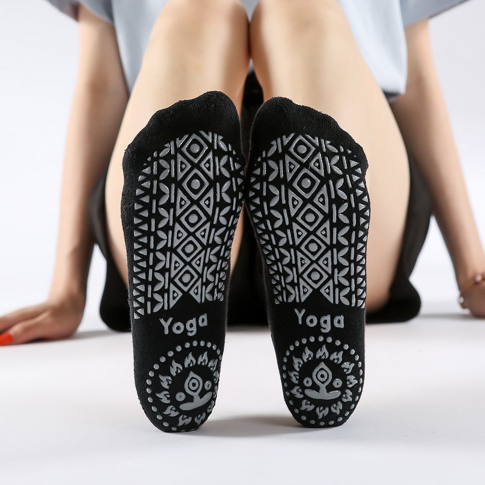 Women's Dew Instep Wide Elastic Band Monogrammed Yoga Socks