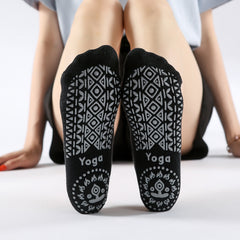 Women's Dew Instep Wide Elastic Band Monogrammed Yoga Socks