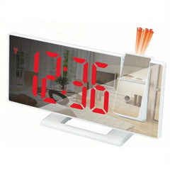Large 3D Projection Alarm Clock with Mirror Display