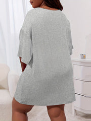 Leopard Graphic Tee & Shorts Pajama Set