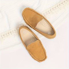 Boys Slip On Loafer Shoes Lightweight Comfortable Flat Shoes