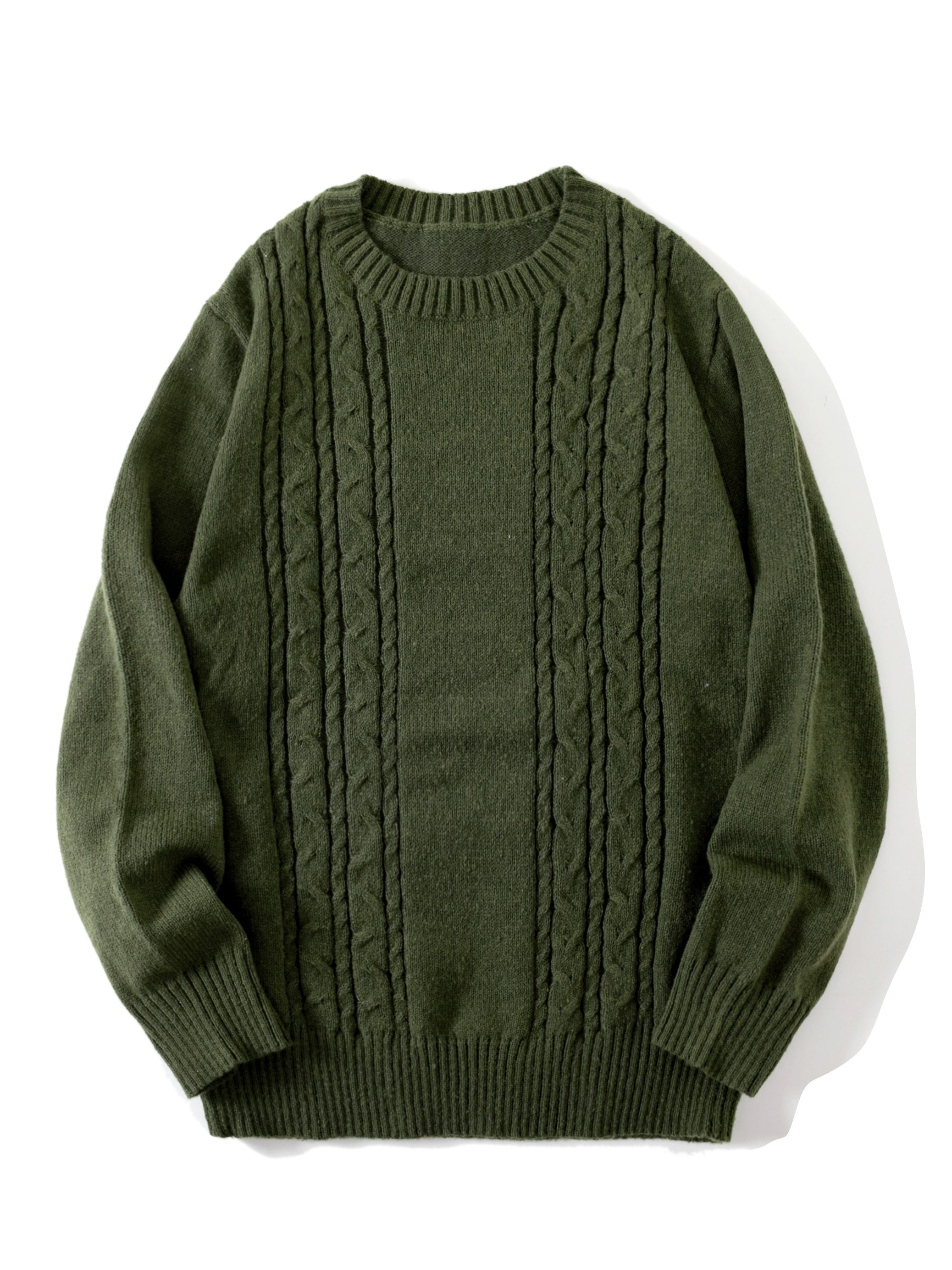 Men's Casual Knit Crew Neck Sweater Warm Top
