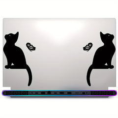 2pcs Cat Sticker Butterfly Decorative Sticker