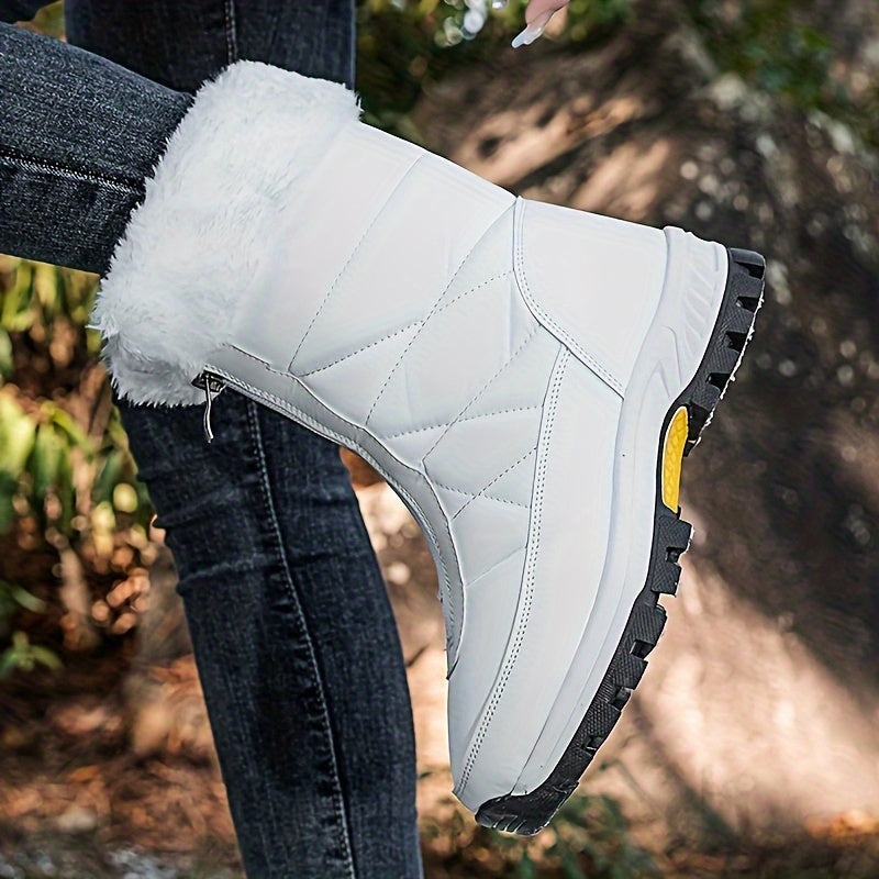 Women's Non-slip Snow Boots Thick Bottom Warm High Top Shoes