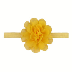 Kids Plain Flower Elastic Hair Band Baby Hair Accessories