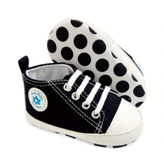 Baby Girls Lace Up Sneakers Lightweight Non Slip Shoes