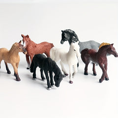 Farm Animals Figure Toys Set Painted Farm Animals Cows Horses Figures