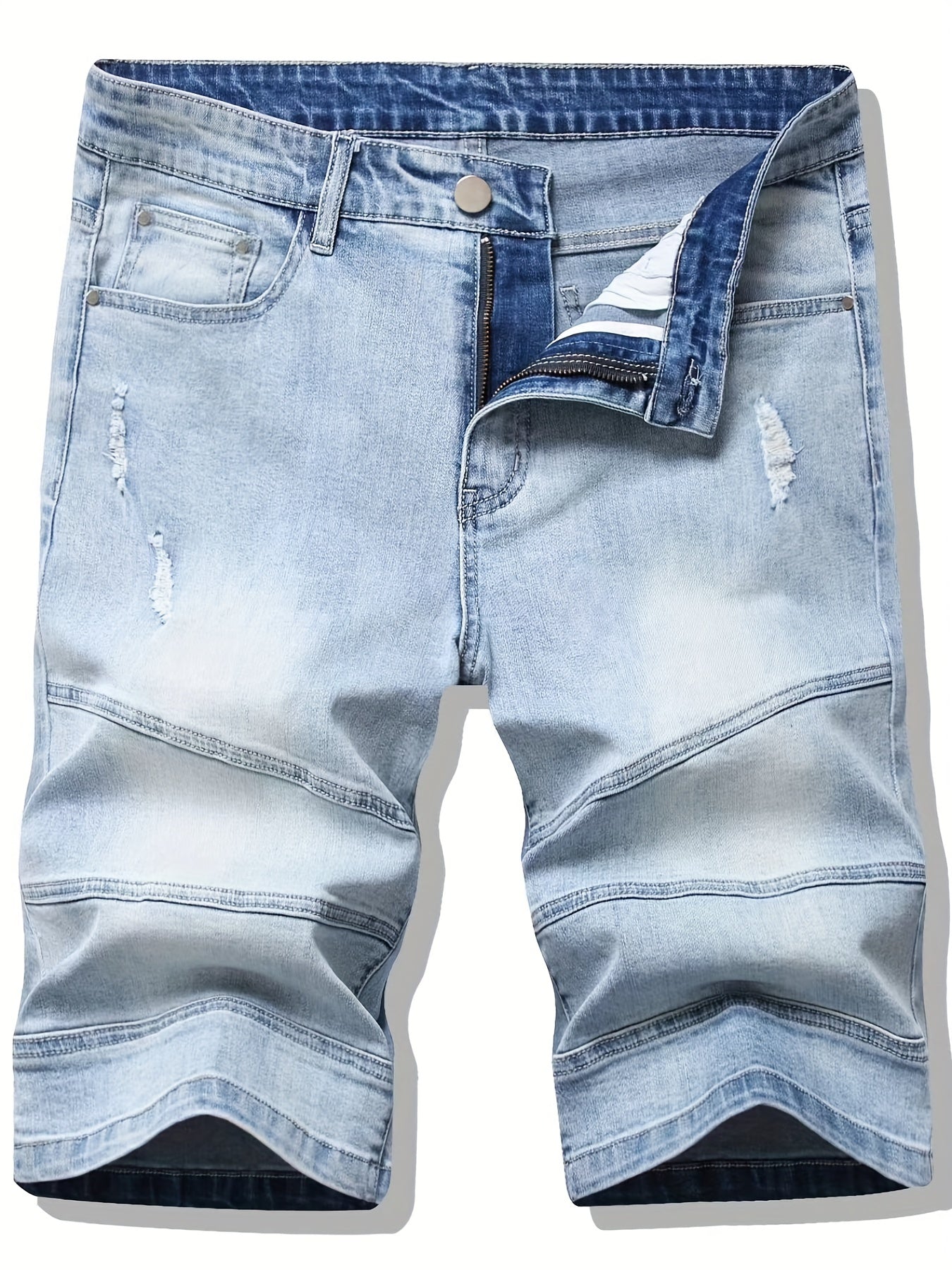 Men's Street Style Distressed Denim Shorts