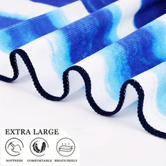 XL Printed Quick Dry Lightweight Towel for Travel Camping Fitness Swimming