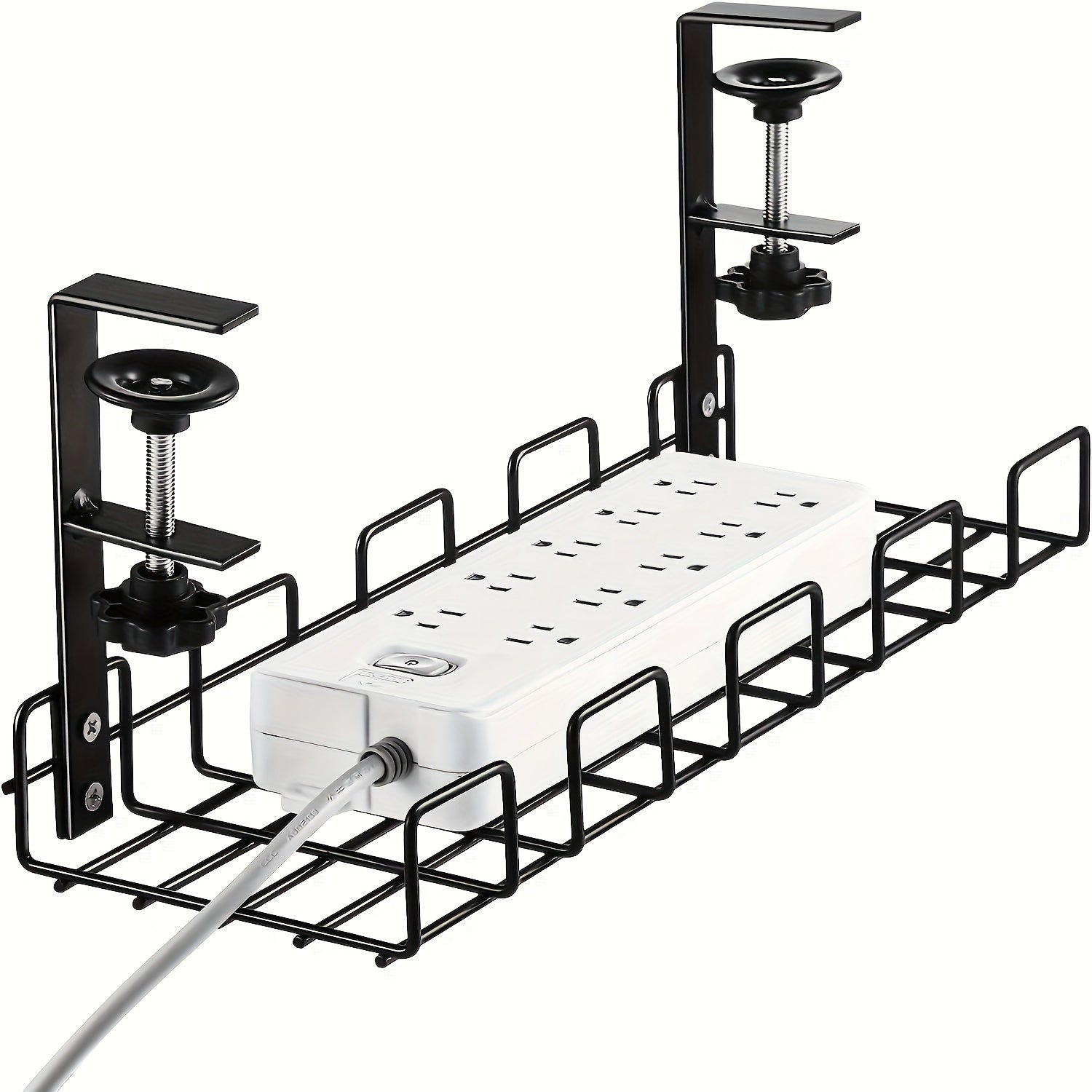 Desktop Cable Organizer Tray - Wire Management Rack
