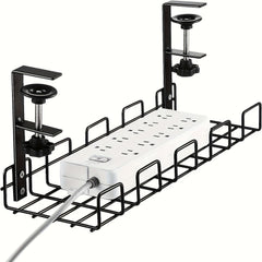 Desktop Cable Organizer Tray - Wire Management Rack