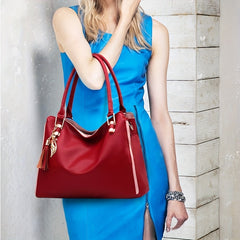 Large Capacity Tassel Decor Shoulder Bag Women's Crossbody Bag