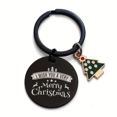 Christmas & New Year Keychain, Festive Decor for Keys & Backpacks