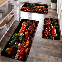 Pepper Pattern Rug Fruit Vegetable Floor Mat Polyester Carpet