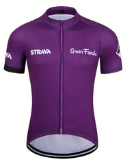 Quick Dry Cycling Jersey w/ Rear Pocket - High Stretch Shirt
