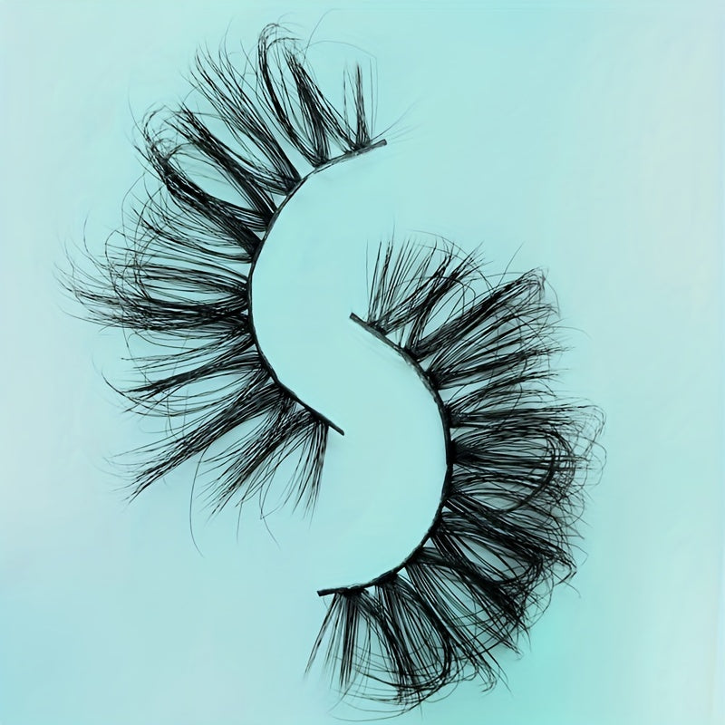 25mm 6D Faux Mink Eyelashes Soft Fluffy Wispy Natural False Lashes