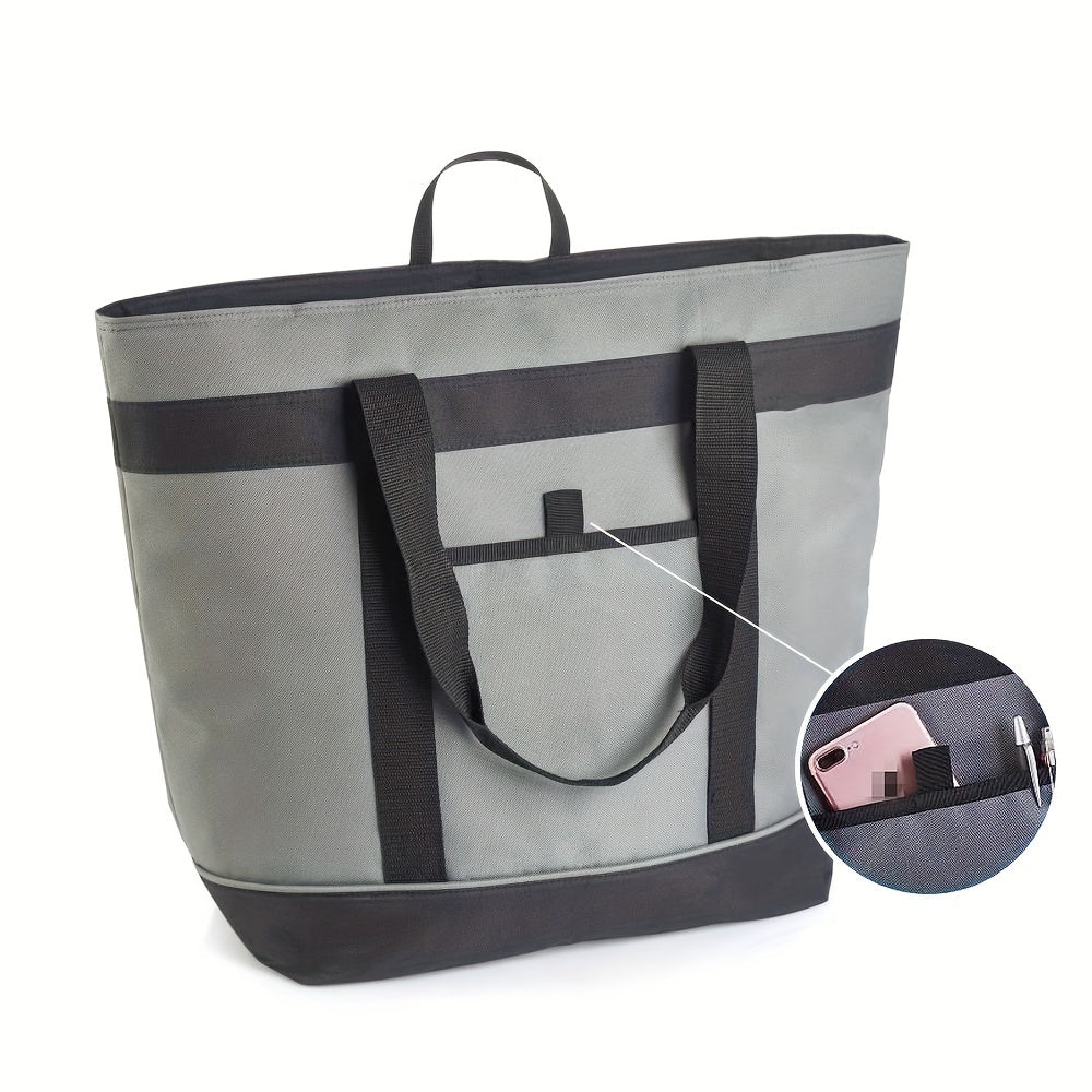 Foldable Aluminum Foil Cooler Bag Picnic Tote Waterproof Insulated Lunch Bag
