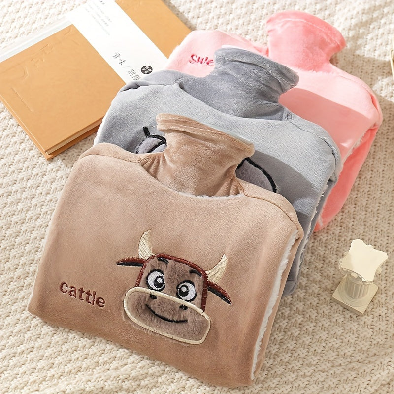 Cartoon Hot Water Bag Plush Cover Hand Warmer Winter Gift