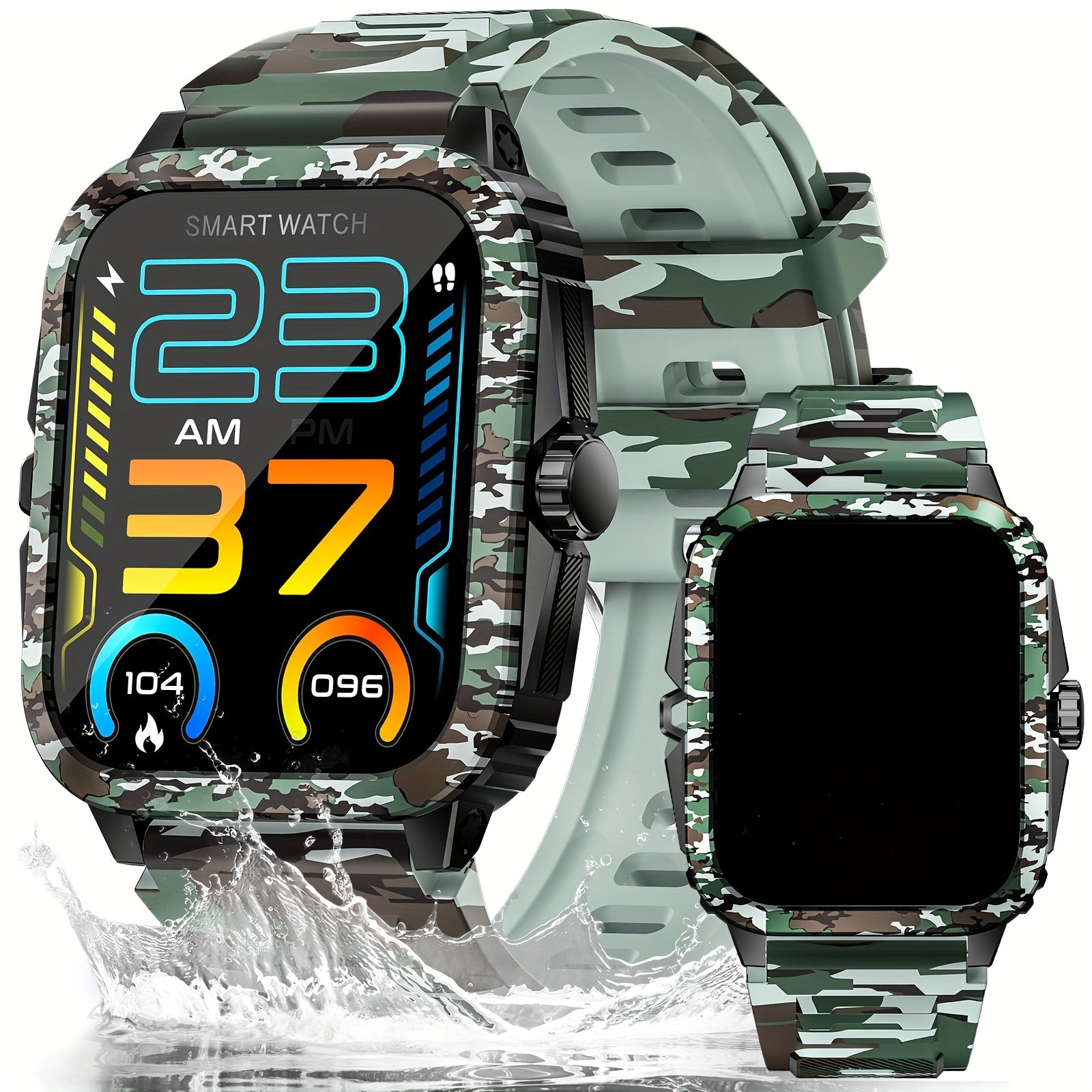Classic Smart Watch 1.96' Display Calls Sports Modes Weather Tracking