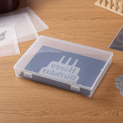 Transparent Storage Box for DIY Scrabooking Craft Supplies