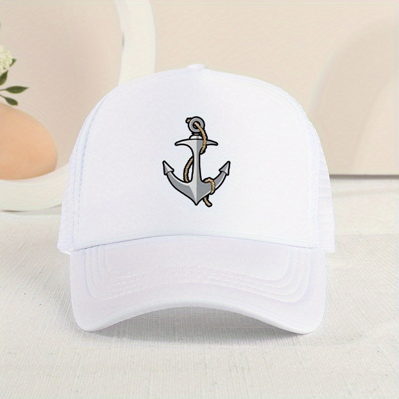 Casual Boat Anchor Mesh Cap Sun Protection Comfortable Breathable Cap