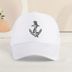 Casual Boat Anchor Mesh Cap Sun Protection Comfortable Breathable Cap