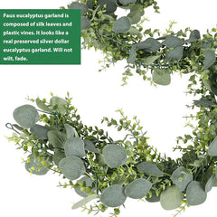 Silvery Dollar Eucalyptus Vine for Wedding Home Outdoor Decor