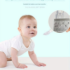 Cartoon Silicone Soft Head Spoon Baby Feeding Spoon