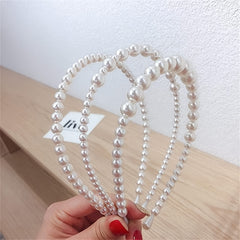 Faux Pearl Hairbands Bridal Hair Hoop Wedding Hair Accessories