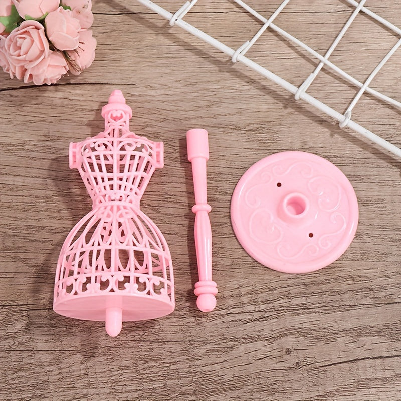 Girls Mannequin Doll Display Holder Dress Clothes Gown Stand Rack Holder