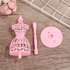 Girls Mannequin Doll Display Holder Dress Clothes Gown Stand Rack Holder