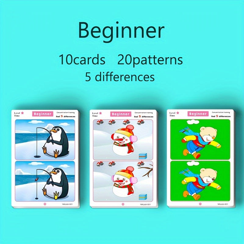 Concentration Training Game Cards for Focus Fun