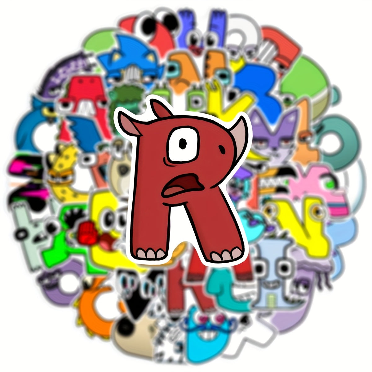 Alphabet Lore Stickers DIY Toys Wall Decor Luggage Notebook Phone Case
