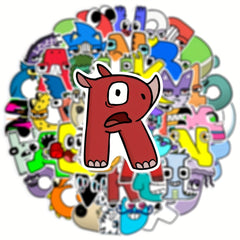 Alphabet Lore Stickers DIY Toys Wall Decor Luggage Notebook Phone Case