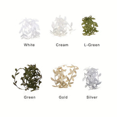 25mm 15m Leaf Ribbon DIY Floral Ribbon Flower Packaging Accessories
