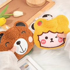 Cartoon Couple Water Injection Hot Water Bag PVC Plush Hand Warmer