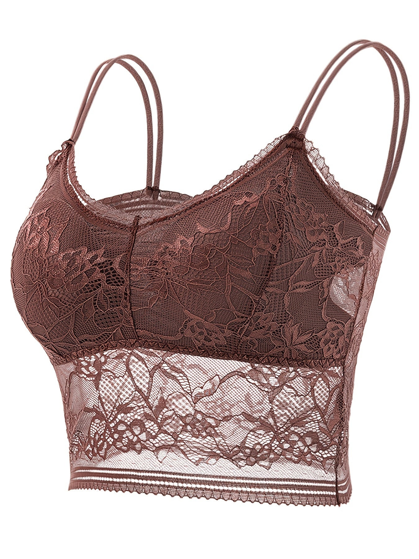 2pcs Lace Wireless Bras Breathable Mesh Bralette Women's Lingerie